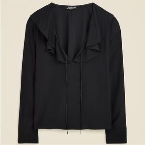 J. Crew Goldie Long Sleeve Ruffle Collar Blouse